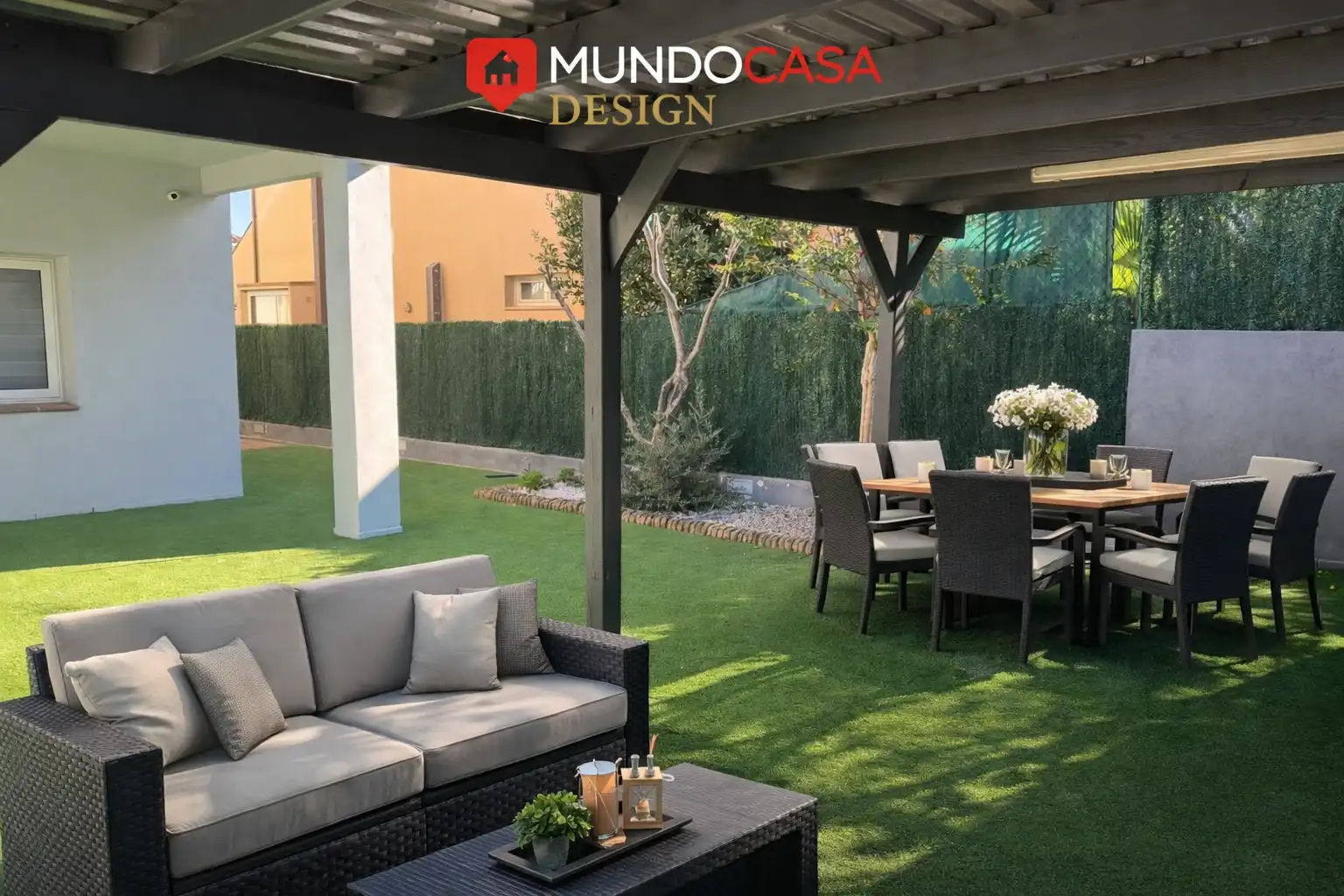 Terrasse von Haus oder Chalet zum Verkauf in Quart mit Klimaanlage, Heizung und Privatgarten