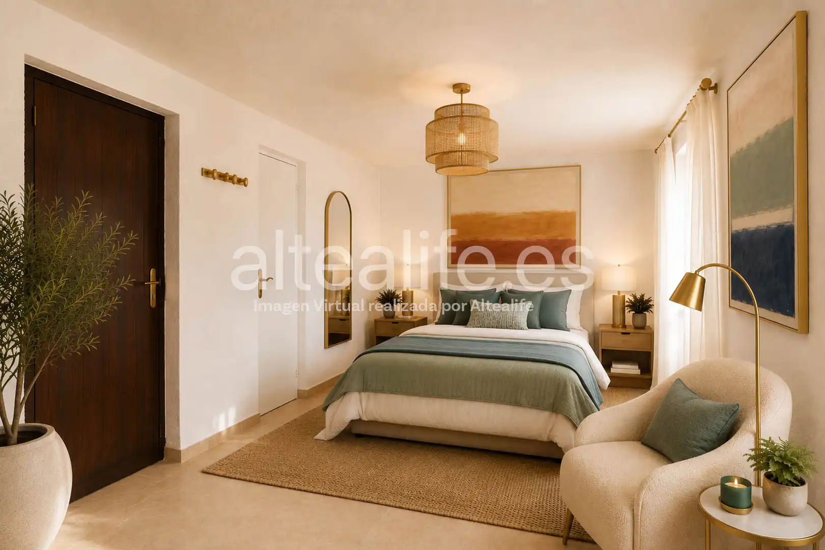 Habitación de Casa o chalet en venta en La Nucia con Aire acondicionado, Jardín privado y Terraza