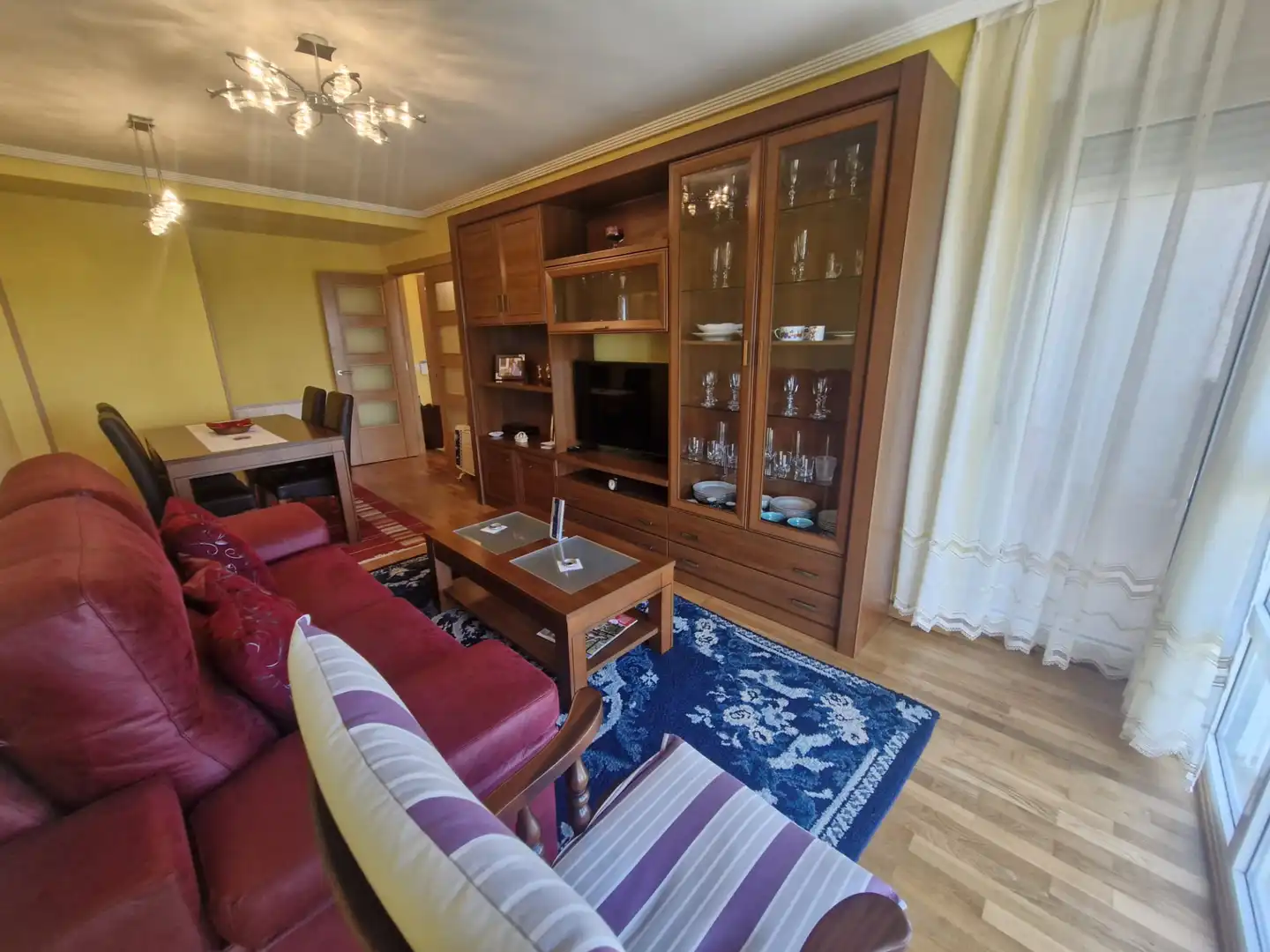 Wohnzimmer von Wohnung zum Verkauf in Foz mit Heizung, Terrasse und Abstellraum