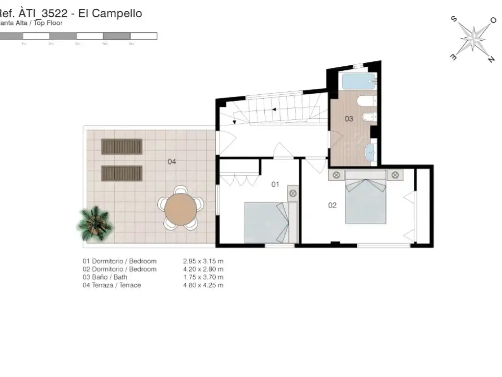 Ático en venta en El Campello con Aire acondicionado, Terraza y Amueblado