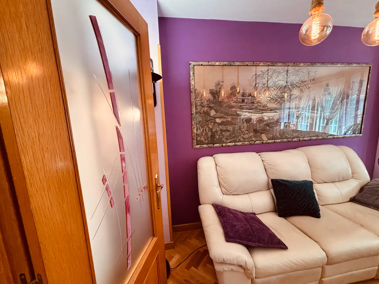 Sala de estar de Casa adosada en venta en Getafe con Aire acondicionado, Calefacción y Jardín privado