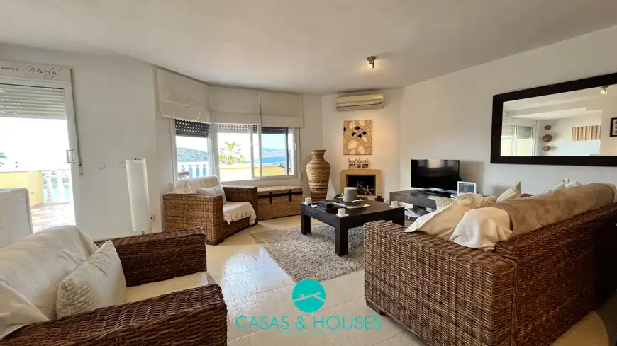 Sala d'estar de Àtic en venda en La Manga del Mar Menor amb Aire condicionat, Terrassa i Traster