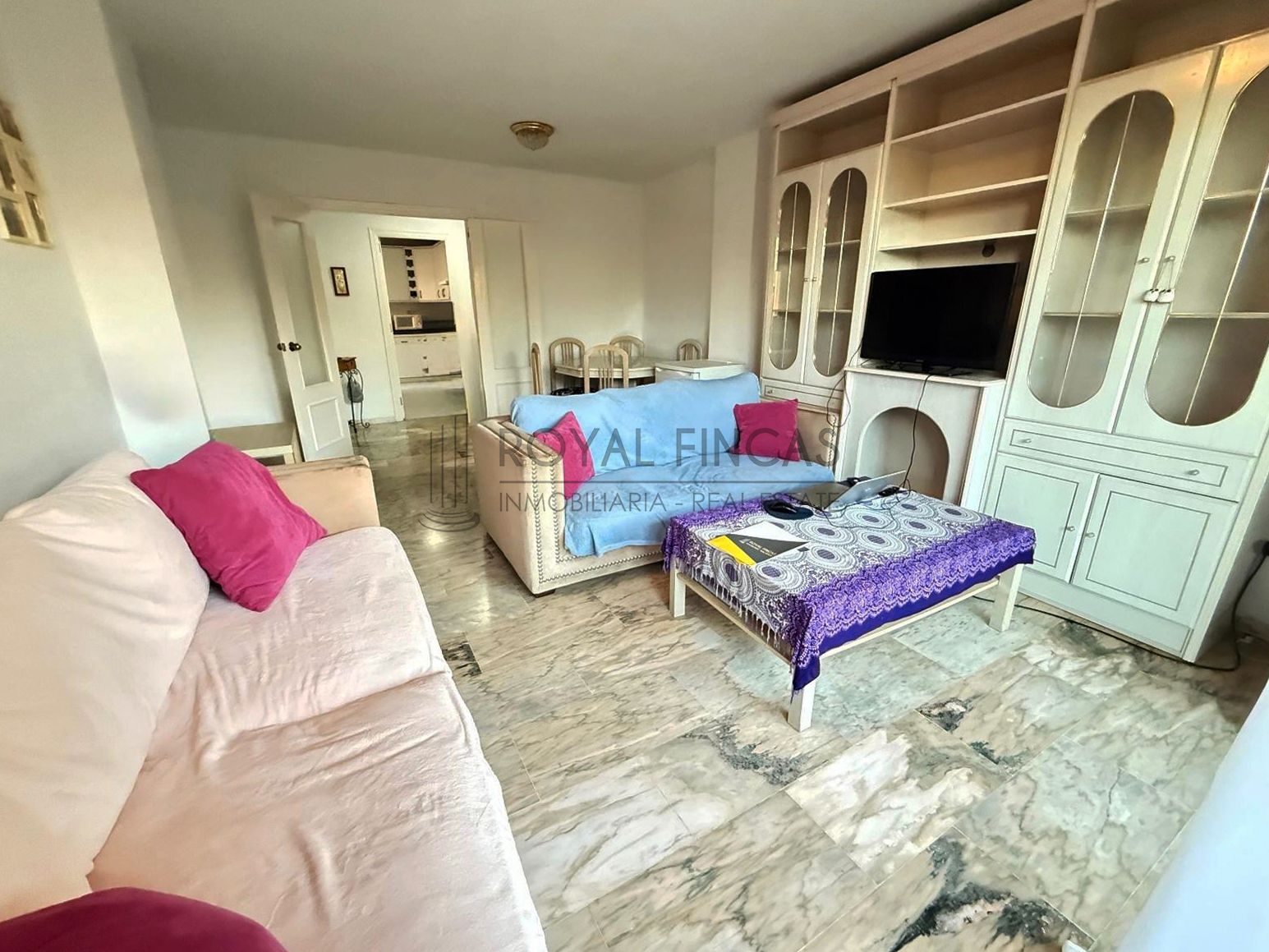 Sala de estar de Piso en venta en Benalmádena con Aire acondicionado, Terraza y Trastero