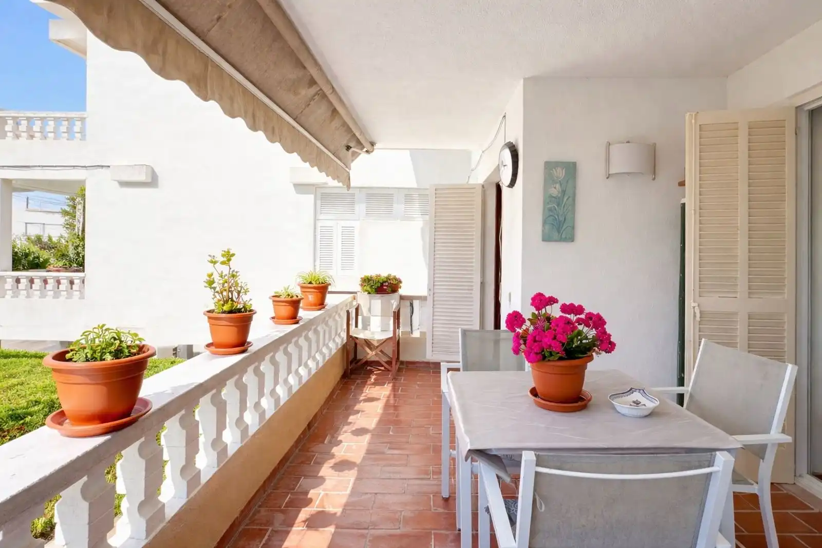 Terrasse von Wohnungen zum Verkauf in Pollença mit Privatgarten, Terrasse und Abstellraum