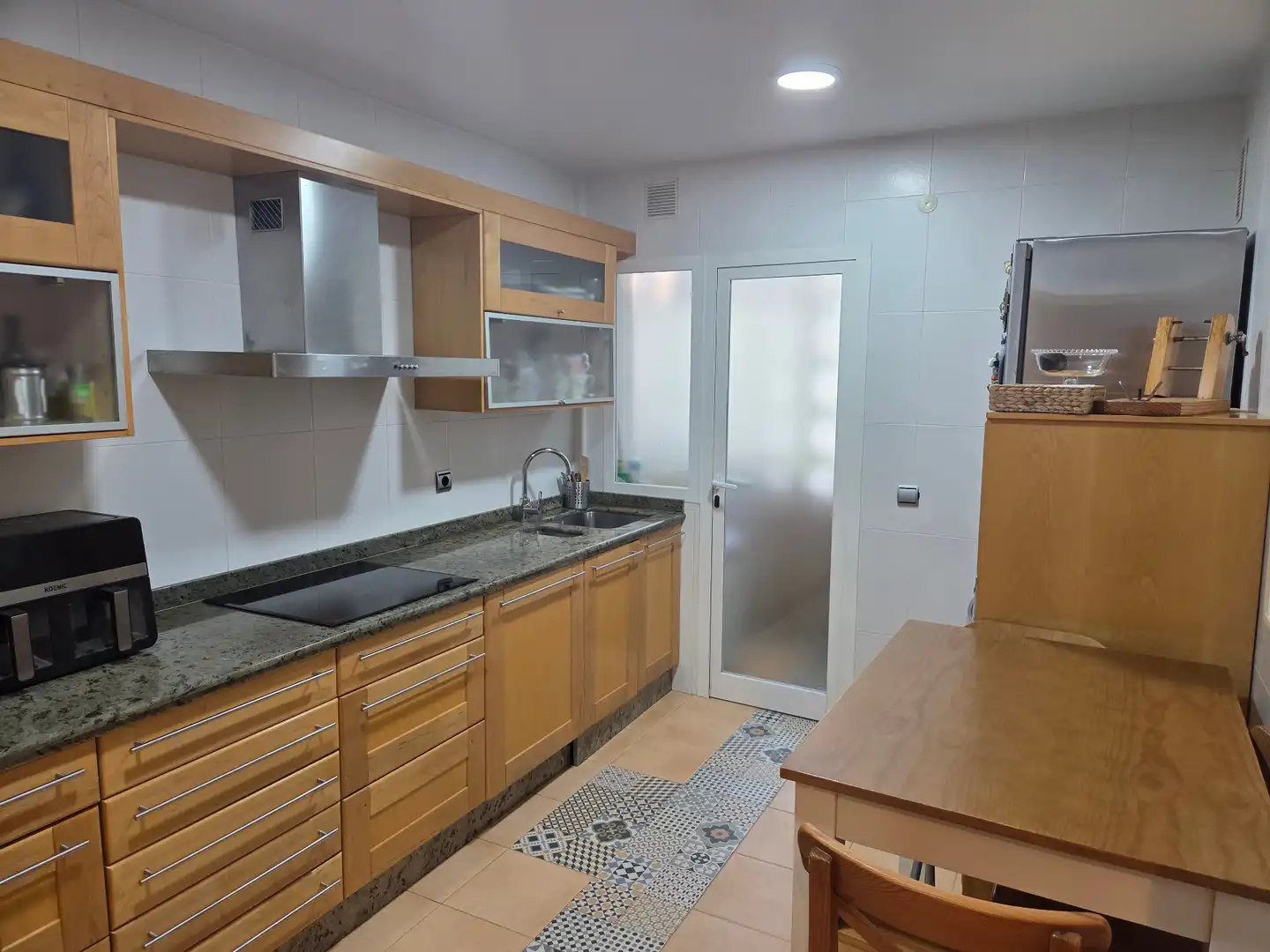 Küche von Wohnung zur Miete in Málaga mit Klimaanlage, Parkett und Möbliert