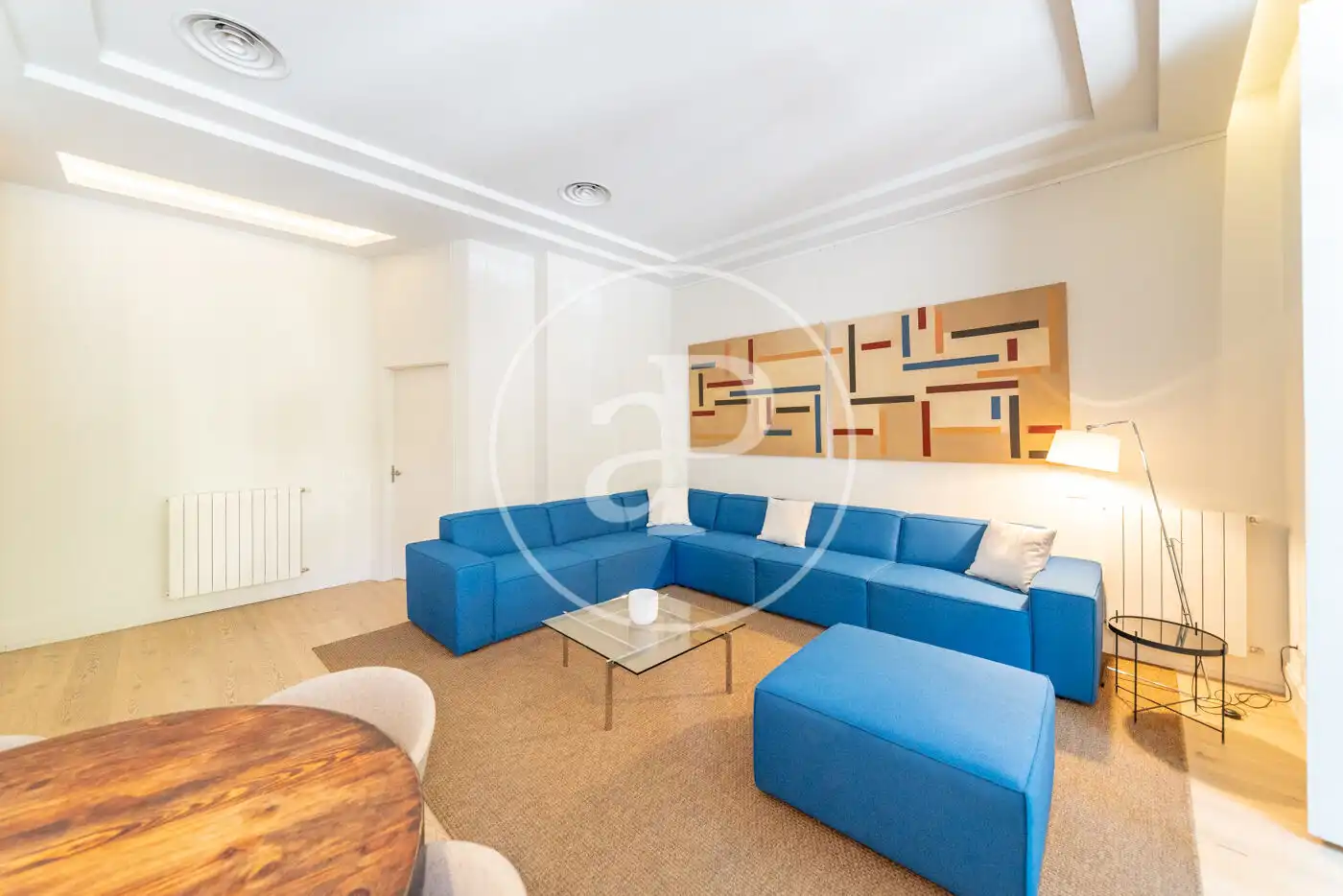 Sala de estar de Piso de alquiler en Madrid con Aire acondicionado, Calefacción y Amueblado
