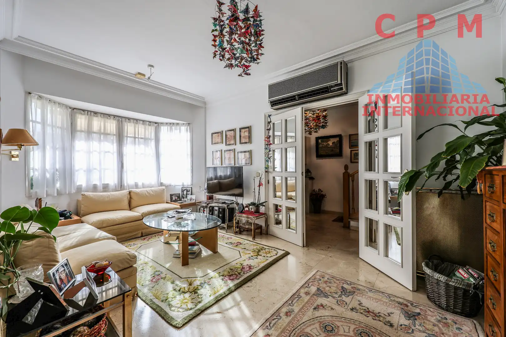 Sala de estar de Casa o chalet en venta en Madrid con Aire acondicionado, Calefacción y Parquet