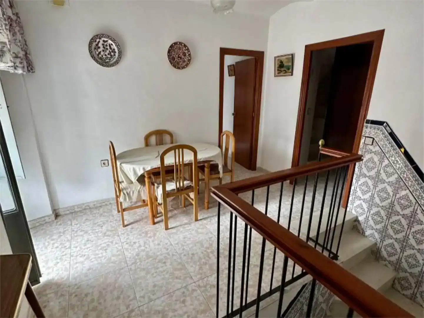 Menjador de Casa adosada en venda en Alburquerque amb Moblat i Balcó