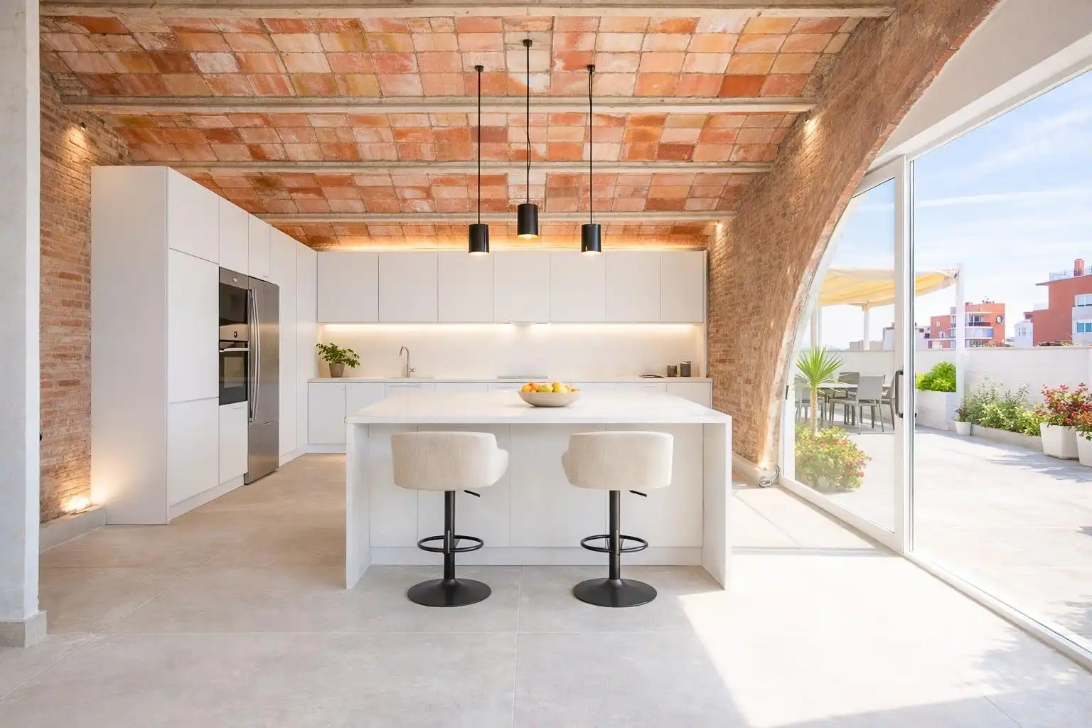 Cocina de Ático en venta en Reus con Parquet y Terraza