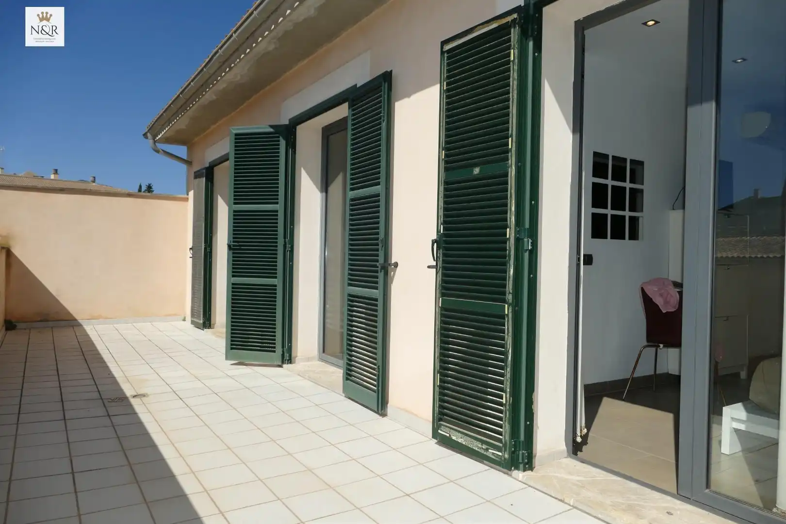 Außenansicht von Haus oder Chalet zur Miete in Binissalem mit Klimaanlage, Heizung und Privatgarten
