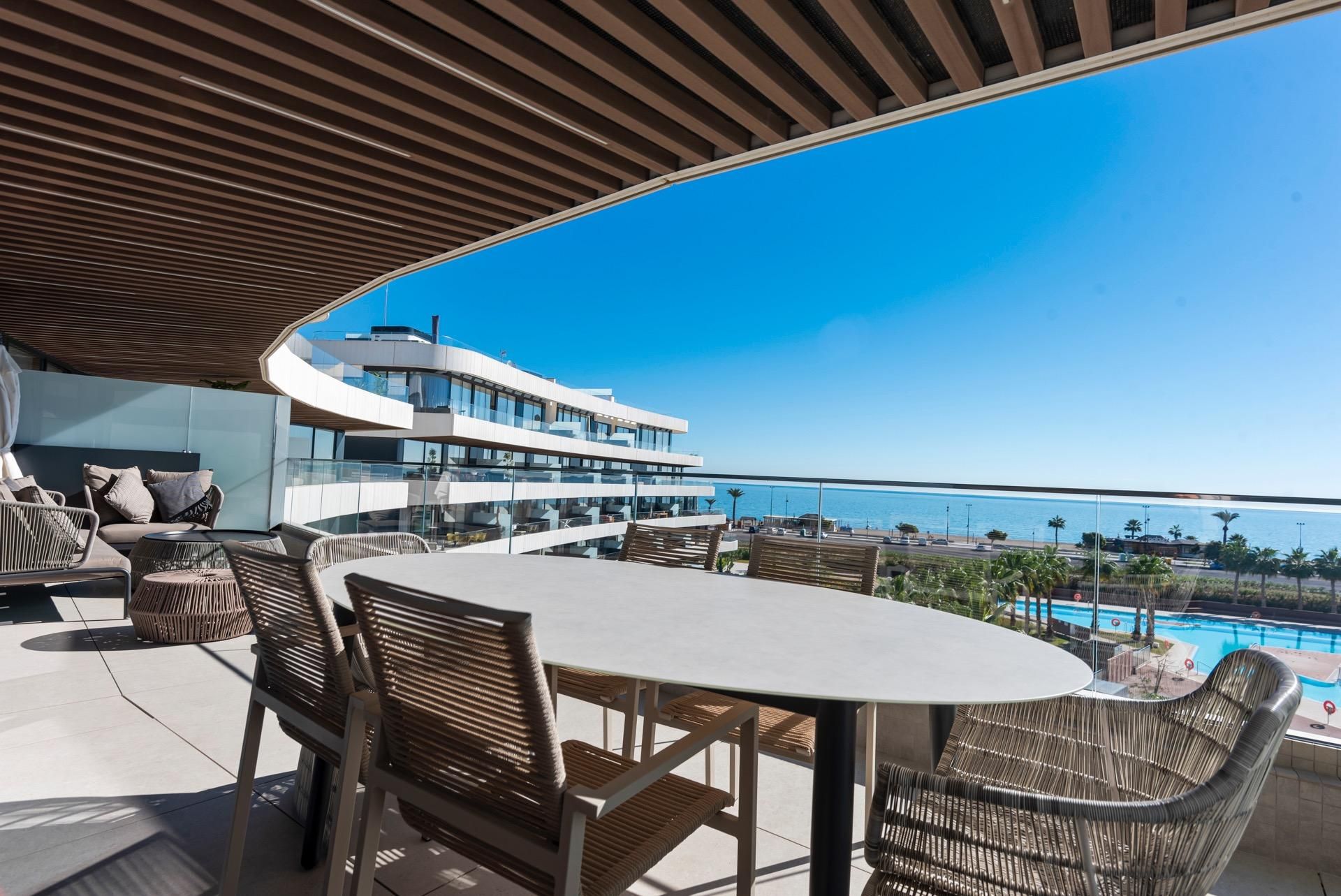 Terraza de Apartamento en venta en Torremolinos con Aire acondicionado, Calefacción y Jardín privado