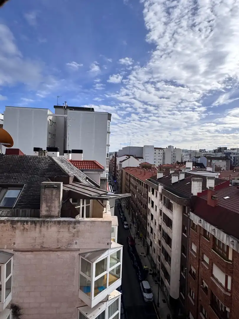 Vista exterior de Piso en venta en Gijón  con Calefacción, Parquet y Terraza