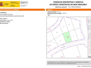 Terreno residenziale in vendita a Carrer les Useres 5