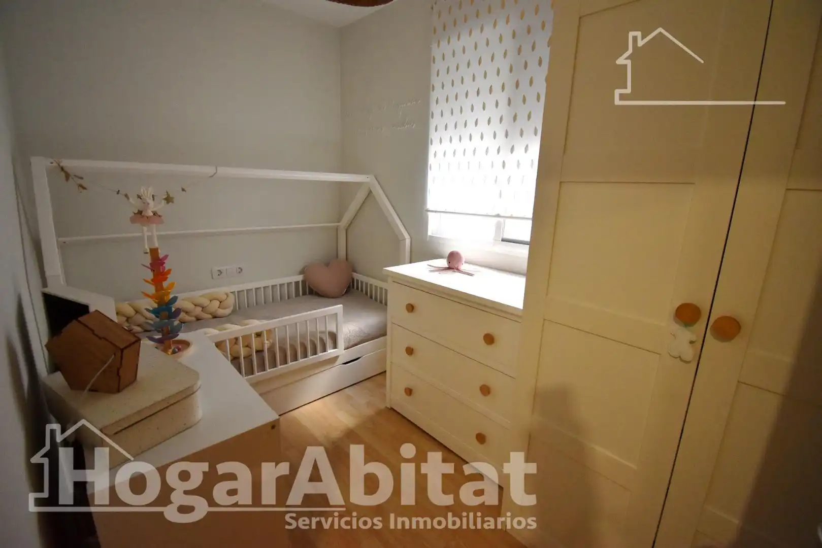Schlafzimmer von Wohnung zum Verkauf in Burriana / Borriana mit Parkett, Möbliert und Balkon