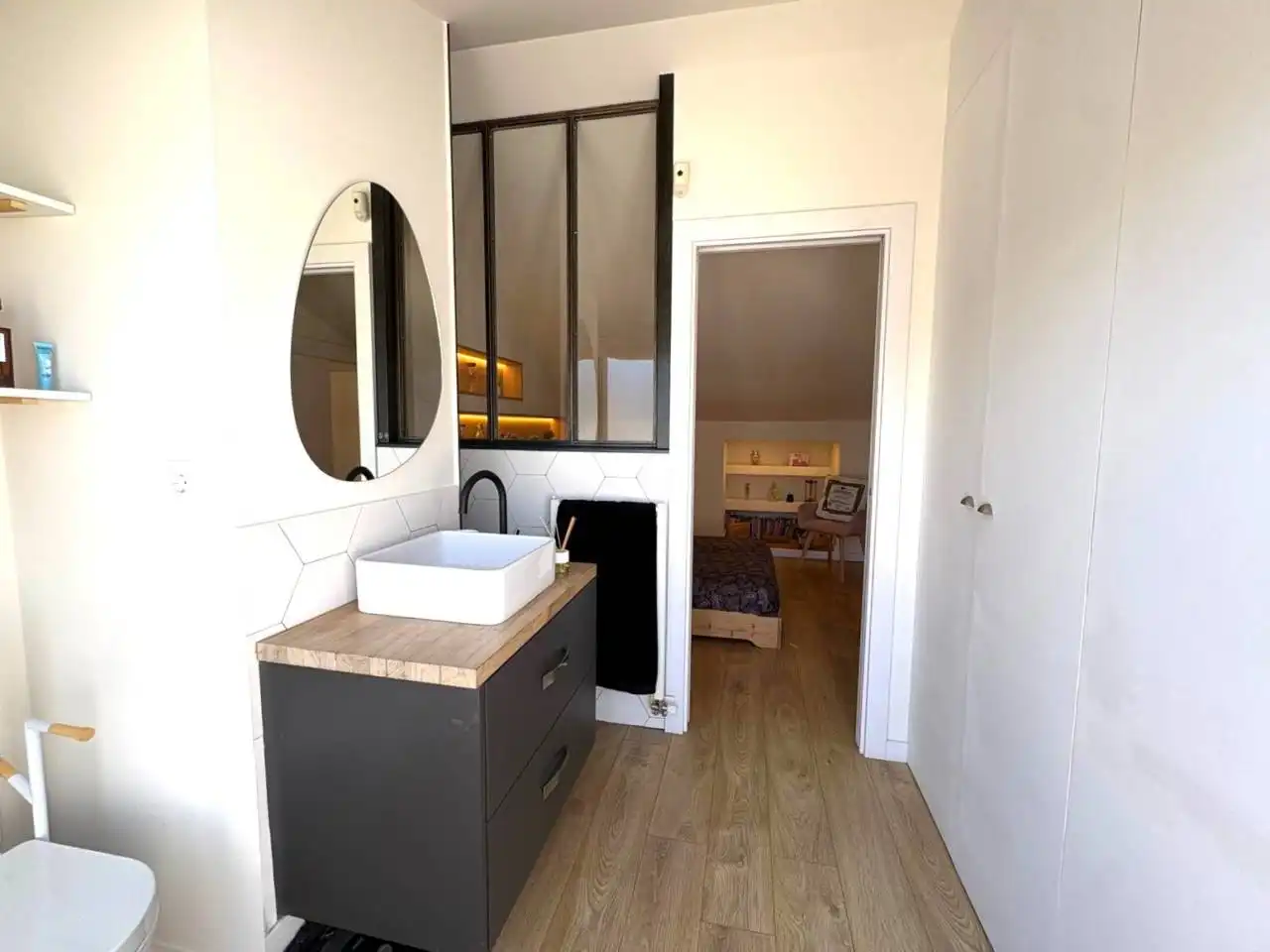 Baño de Casa adosada en venta en Sant Cugat del Vallès con Aire acondicionado, Calefacción y Parquet