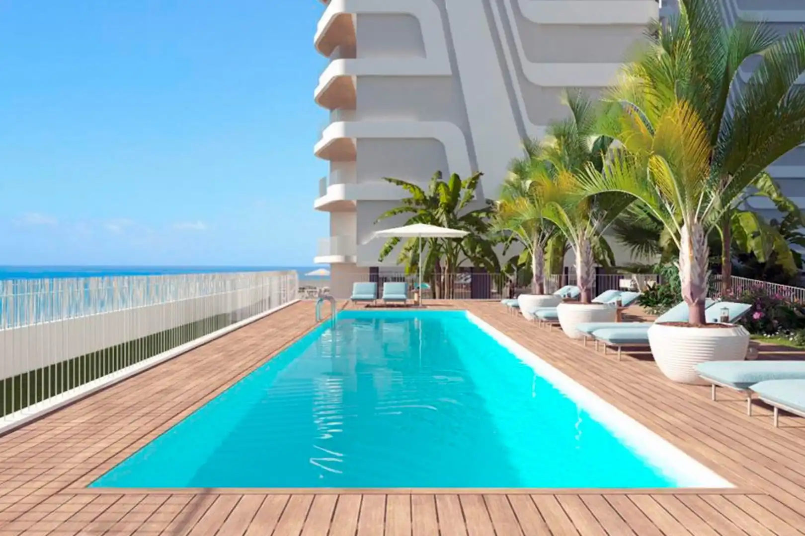 Swimming pool of Flat for sale in La Manga del Mar Menor  with Air Conditioner, Heating and Private garden