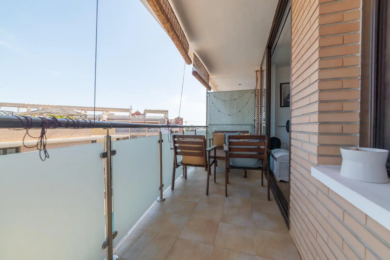 Balcony of Flat for sale in San Javier  with Air Conditioner, Terrace and Storage room