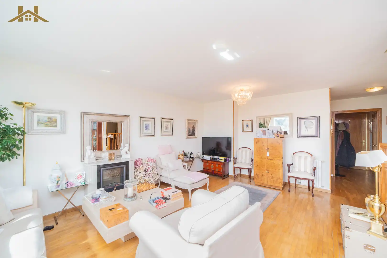 Wohnzimmer von Maisonette zum Verkauf in Pozuelo de Alarcón mit Klimaanlage, Heizung und Terrasse