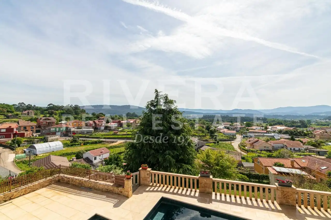 Terraza de Casa o chalet en venta en O Rosal   con Calefacción, Jardín privado y Terraza