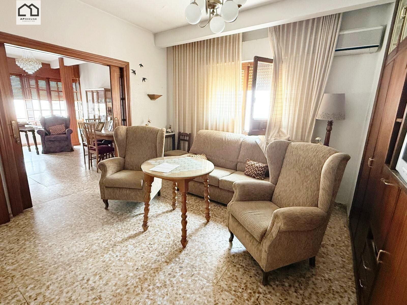 Living room of House or chalet for sale in Santa Olalla  with Air Conditioner, Heating and Terrace