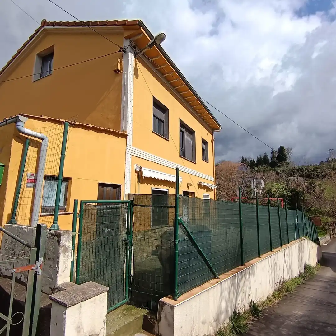 Vista exterior de Casa o xalet en venda en Siero amb Calefacció, Traster i Piscina