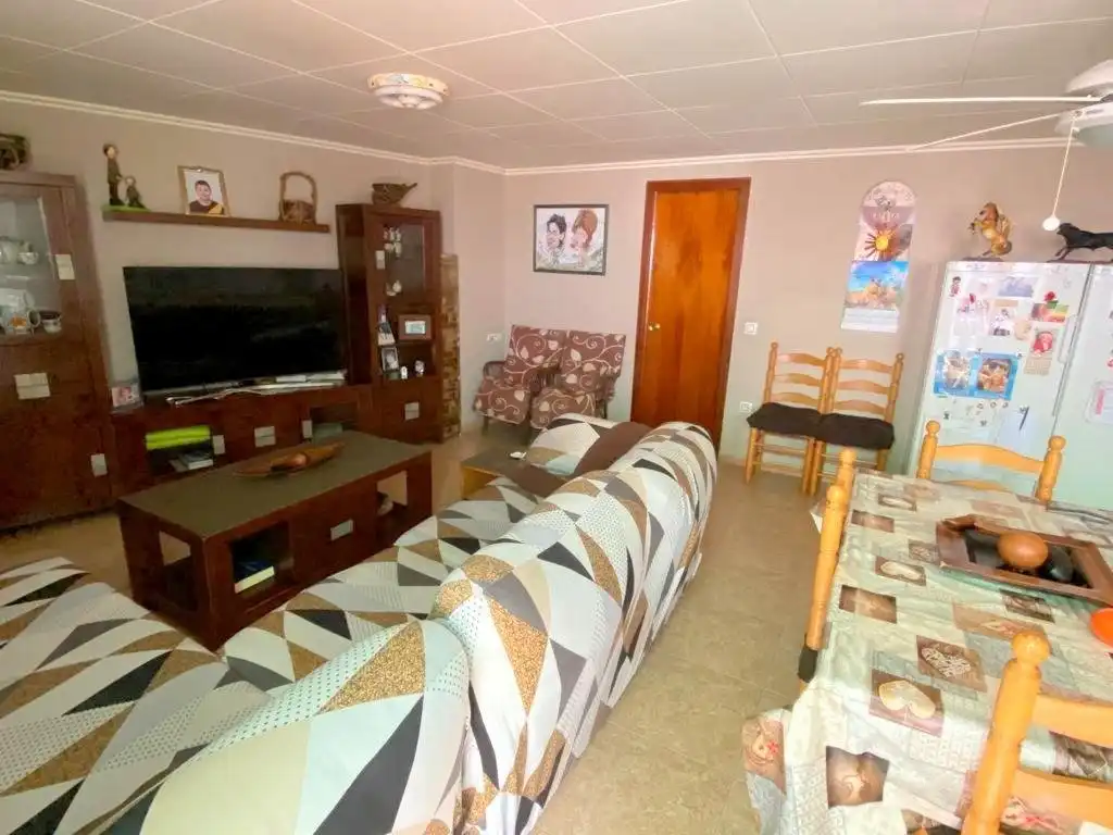 Sala de estar de Piso en venta en Mogente / Moixent con Aire acondicionado, Calefacción y Terraza