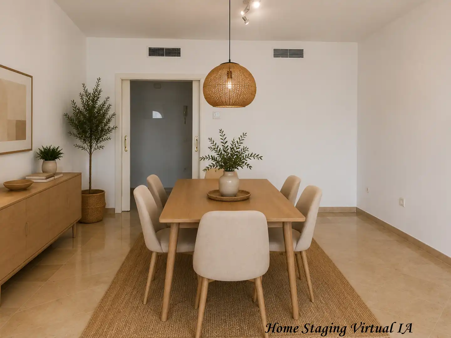 Menjador de Apartament en venda en Mijas amb Aire condicionat, Terrassa i Forn