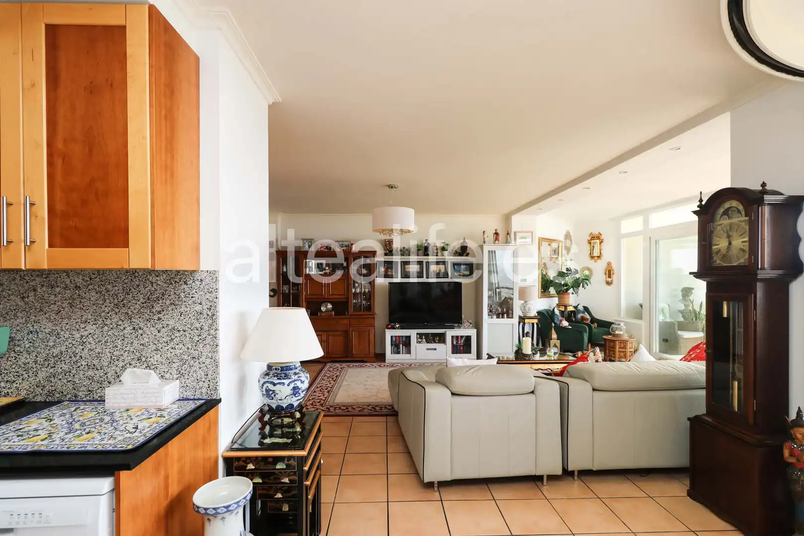 Sala d'estar de Apartament en venda en Altea amb Aire condicionat, Terrassa i Forn