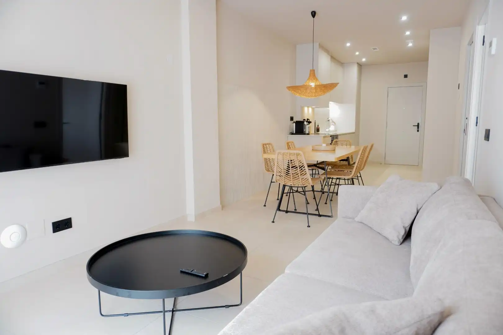 Sala d'estar de Planta baixa de lloguer en Santa Coloma de Gramenet amb Aire condicionat, Calefacció i Terrassa