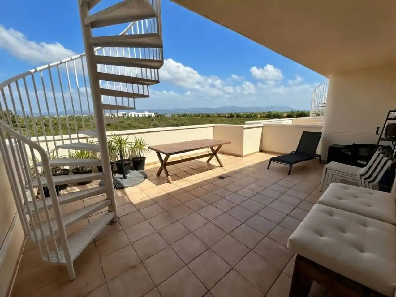 Terrace of Attic for rent in San Jorge / Sant Jordi  with Air Conditioner, Heating and Terrace