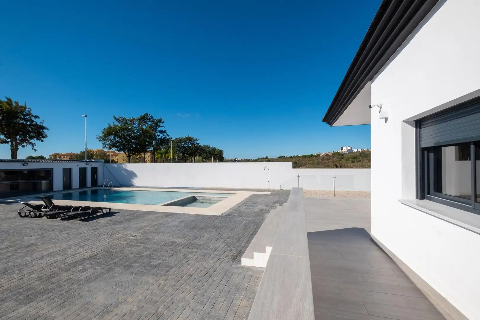 Swimming pool of Houses for sale in Ayamonte  with Air Conditioner, Private garden and Storage room