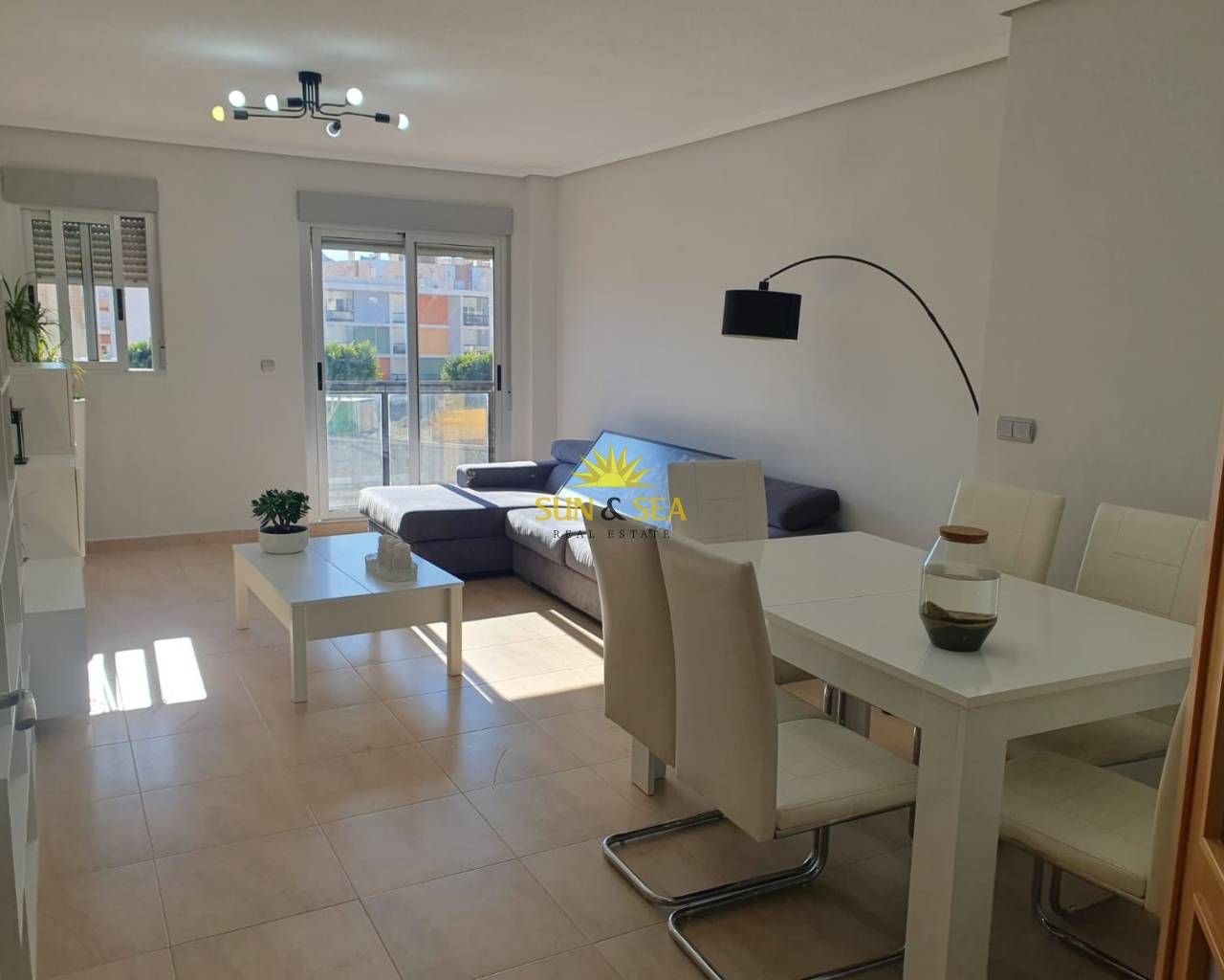 Living room of Flat to rent in Rojales  with Air Conditioner, Heating and Furnished
