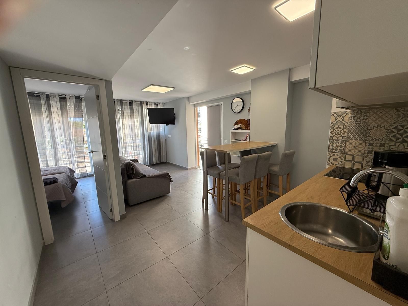 Kitchen of Apartment for sale in Benidorm  with Air Conditioner, Terrace and Balcony