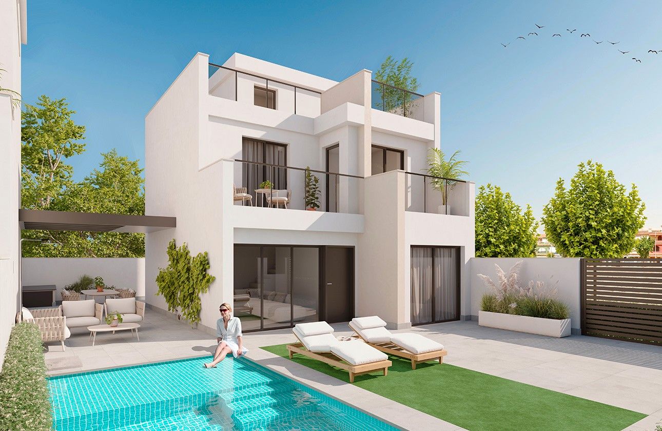 Vista exterior de Apartament en venda en Los Alcázares amb Aire condicionat, Calefacció i Terrassa