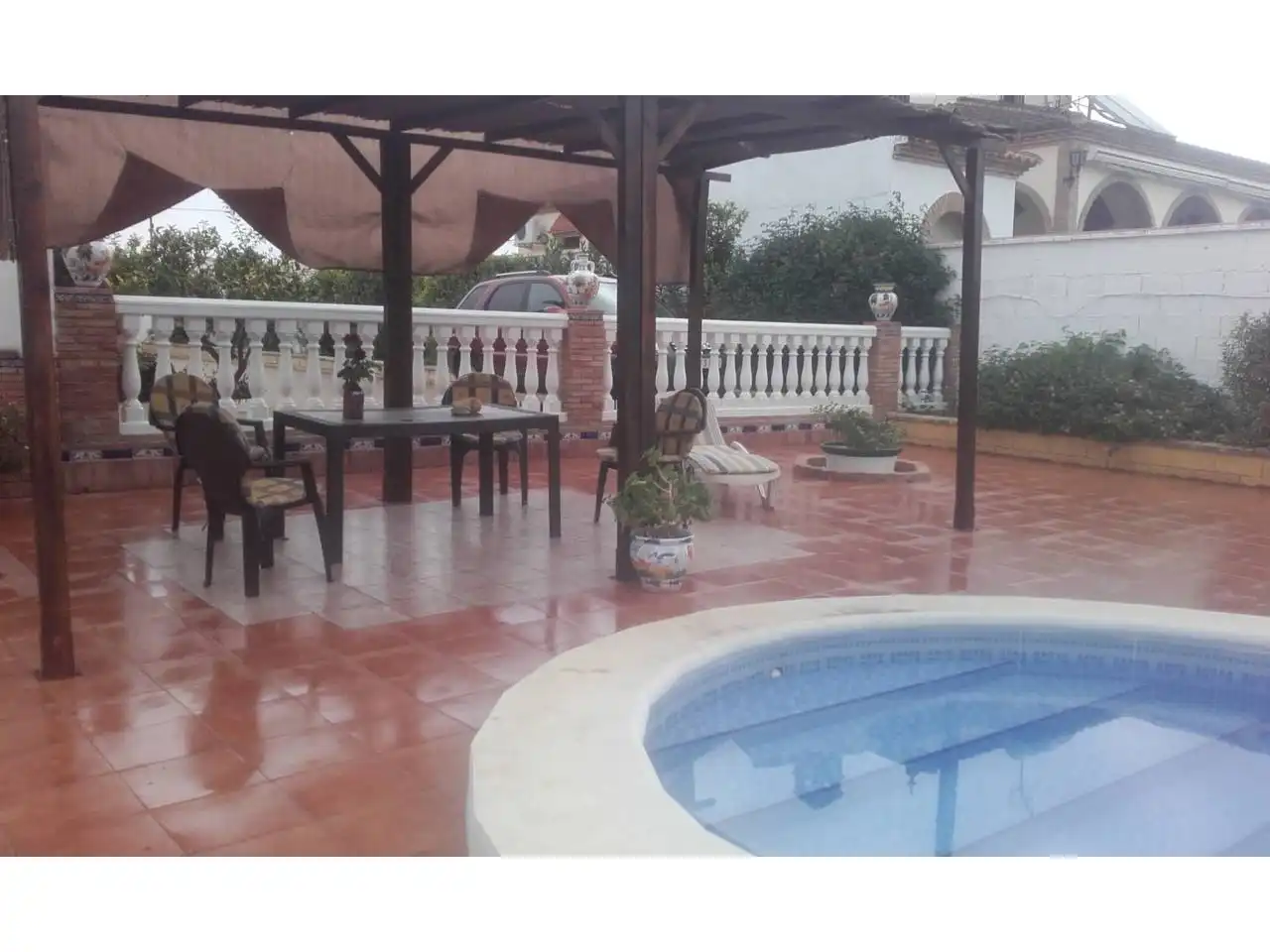 Terraza de Casa o chalet en venta en Carmona con Jardín privado, Terraza y Piscina