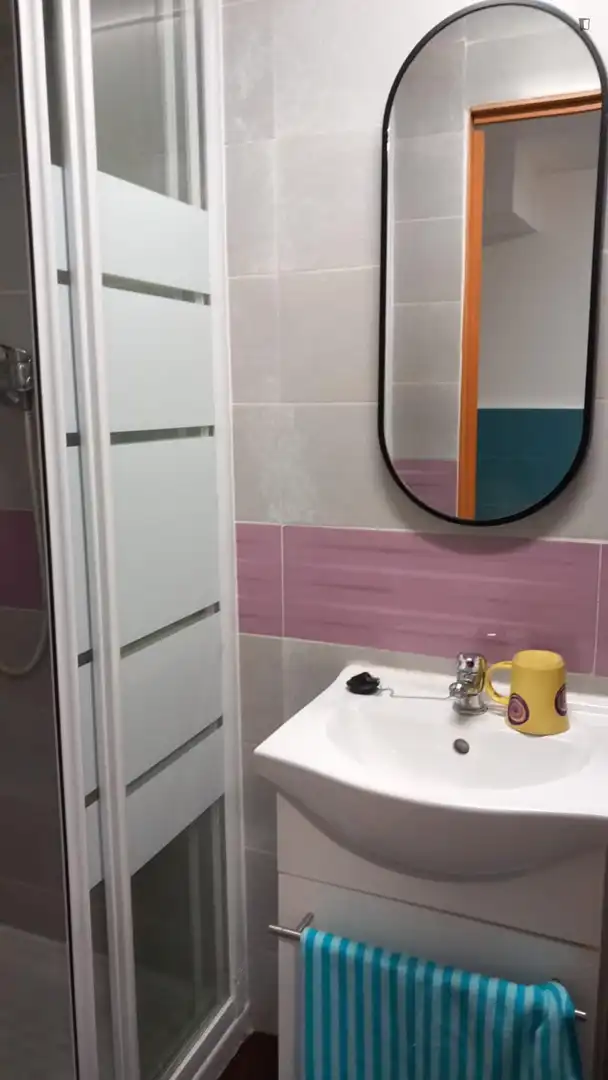 Bathroom of Study for rent in L'Hospitalet de Llobregat  with Air Conditioner, Heating and Furnished