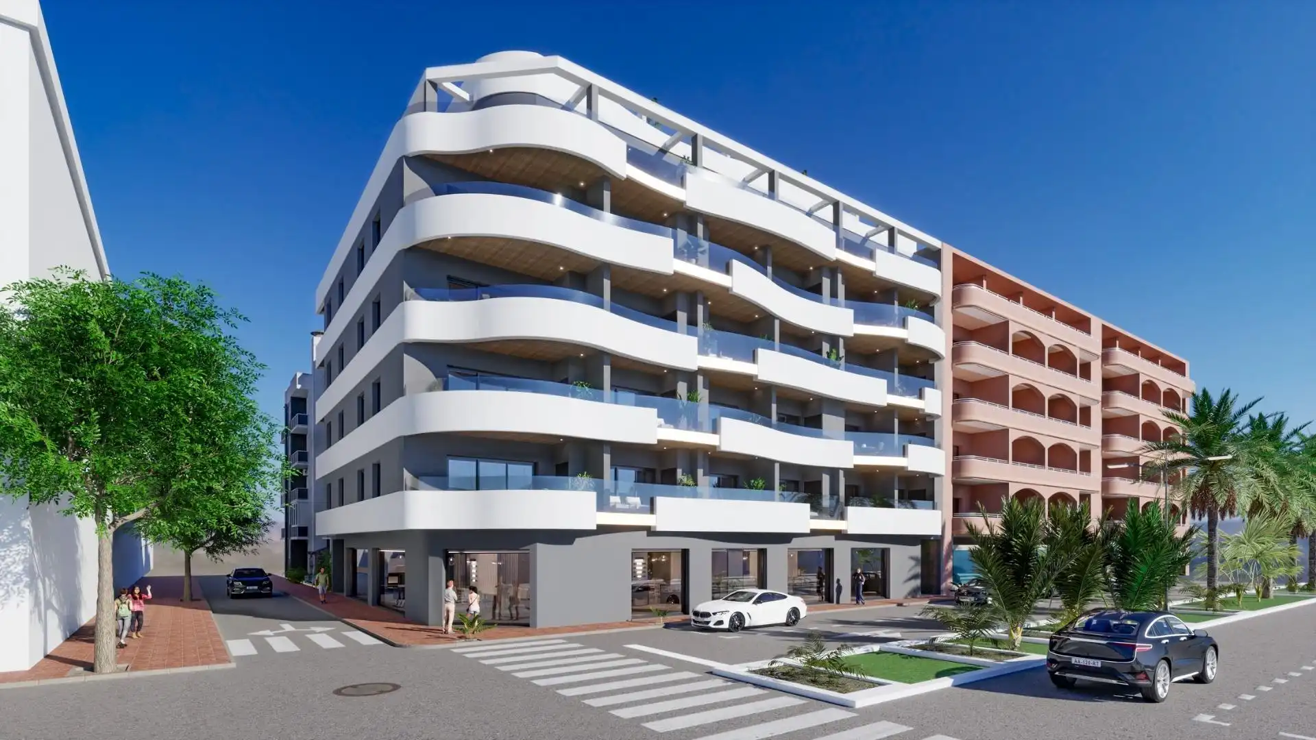 Vista exterior de Ático en venta en Torrevieja con Terraza y Piscina comunitaria
