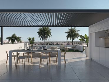 Penthouse with pool for sale in Condado de Alhama