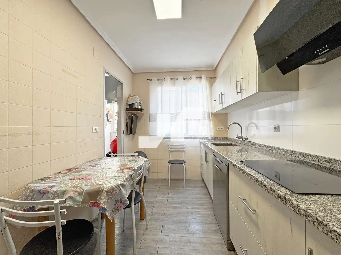 Kitchen of Flat for sale in Burriana / Borriana  with Air Conditioner, Terrace and Storage room