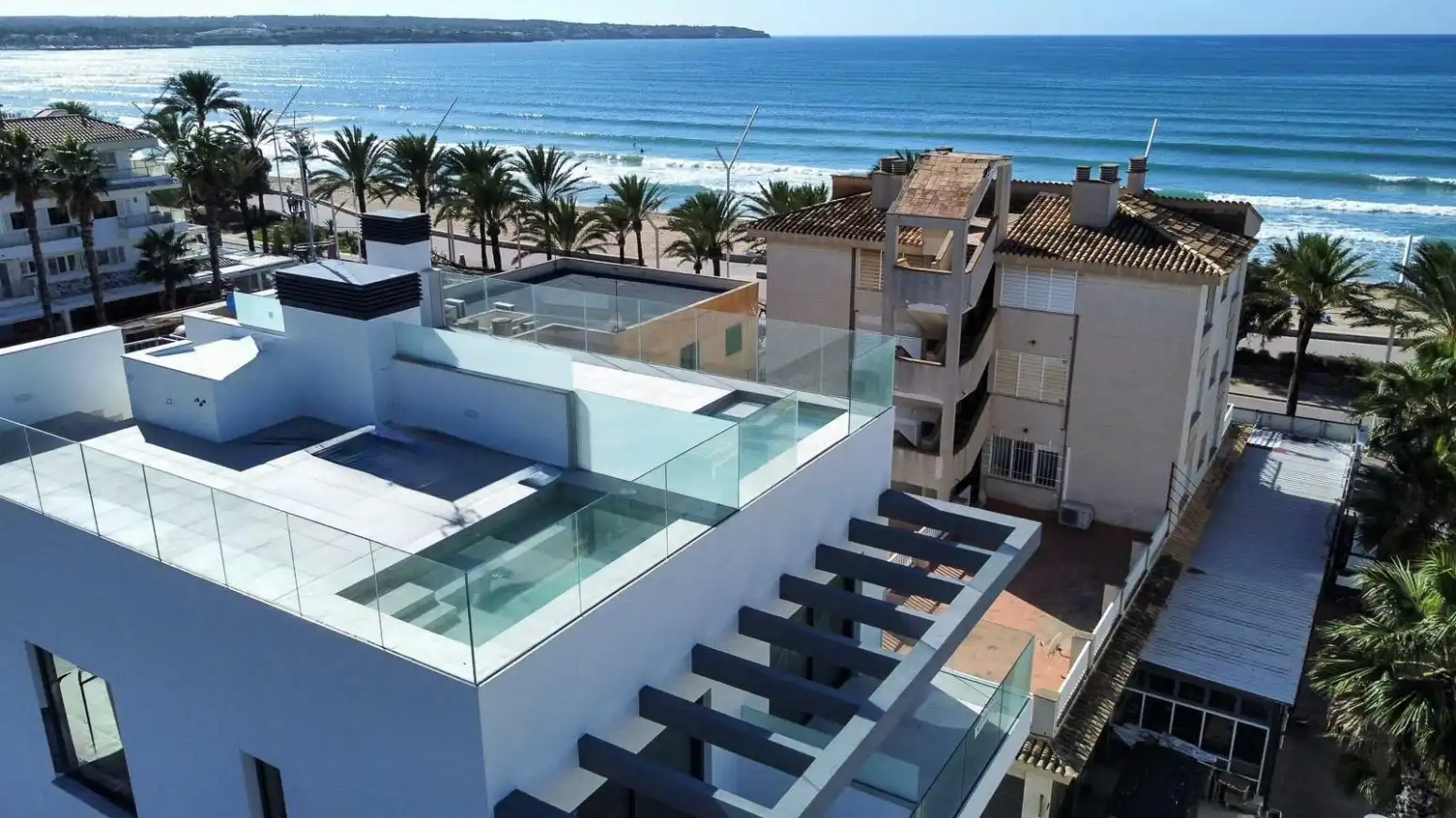 Swimming pool of Attic for sale in  Palma de Mallorca  with Air Conditioner, Terrace and Storage room