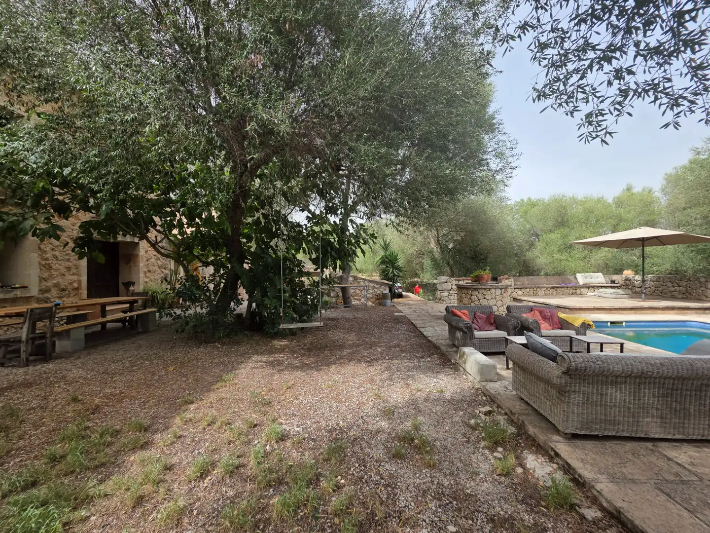 Garden of Country homes for rent in Alaior  with Private garden, Terrace and Swimming Pool