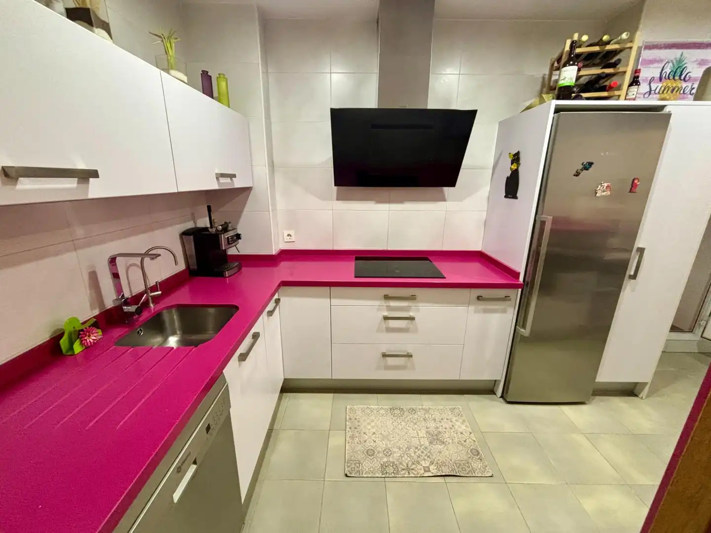 Kitchen of Flat for sale in Benalmádena  with Air Conditioner, Private garden and Terrace