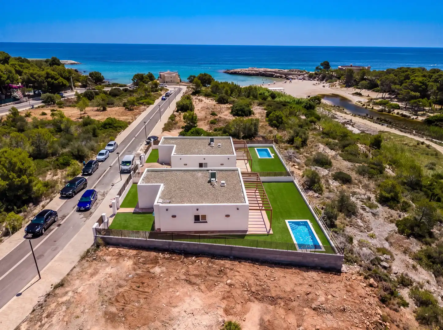 Außenansicht von Haus oder Chalet zum Verkauf in L'Ametlla de Mar  mit Klimaanlage, Heizung und Privatgarten