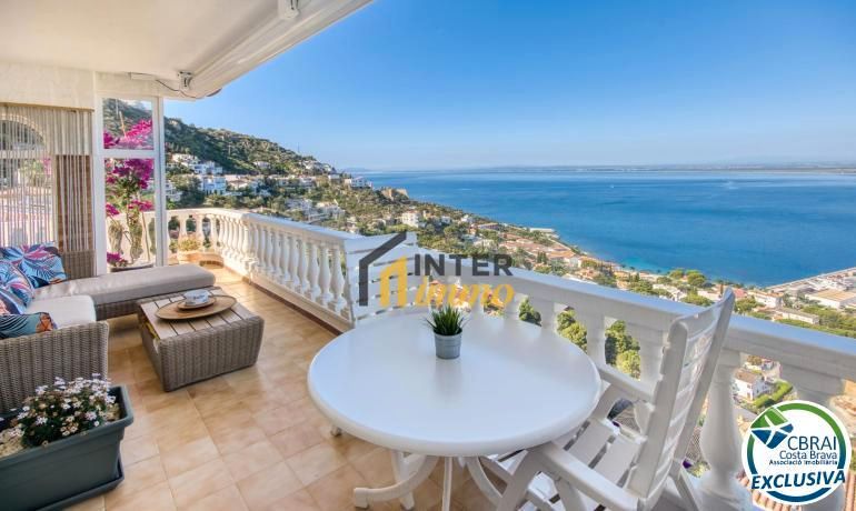 Terrace of Apartment for sale in Roses  with Air Conditioner, Private garden and Terrace
