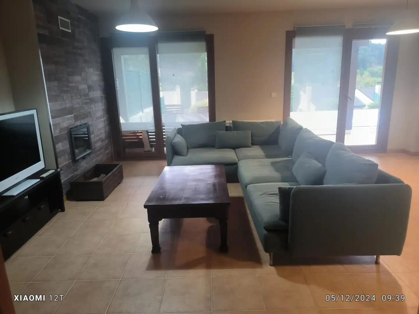 Sala de estar de Casa adosada de alquiler en Miño con Calefacción, Jardín privado y Terraza