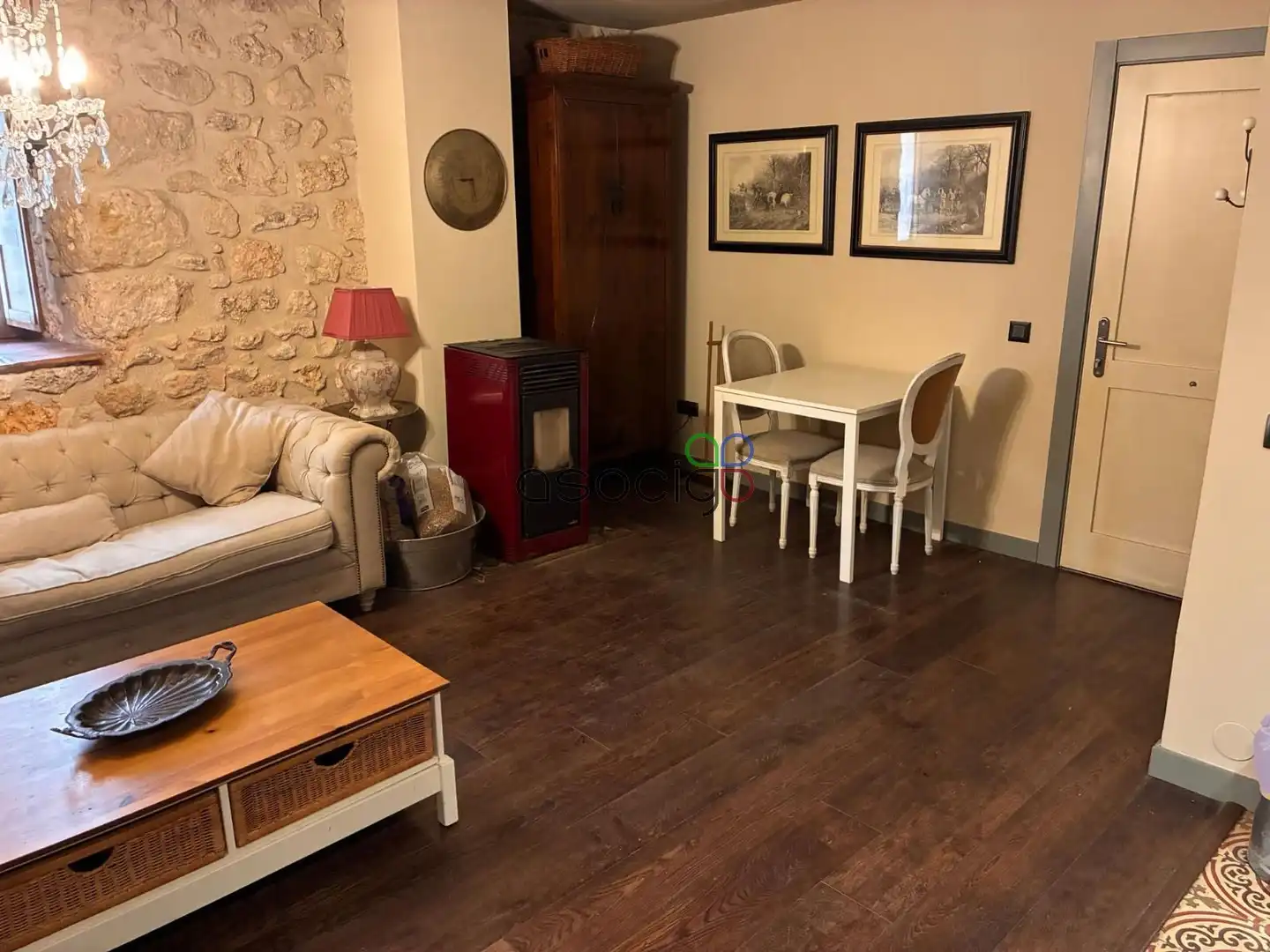 Sala de estar de Piso en venta en El Olivar con Calefacción y Amueblado