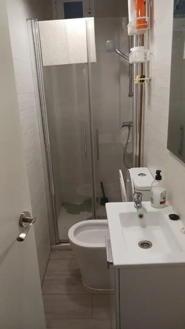 Bany de Apartament de lloguer en Madrid amb Moblat, Forn i Rentadora