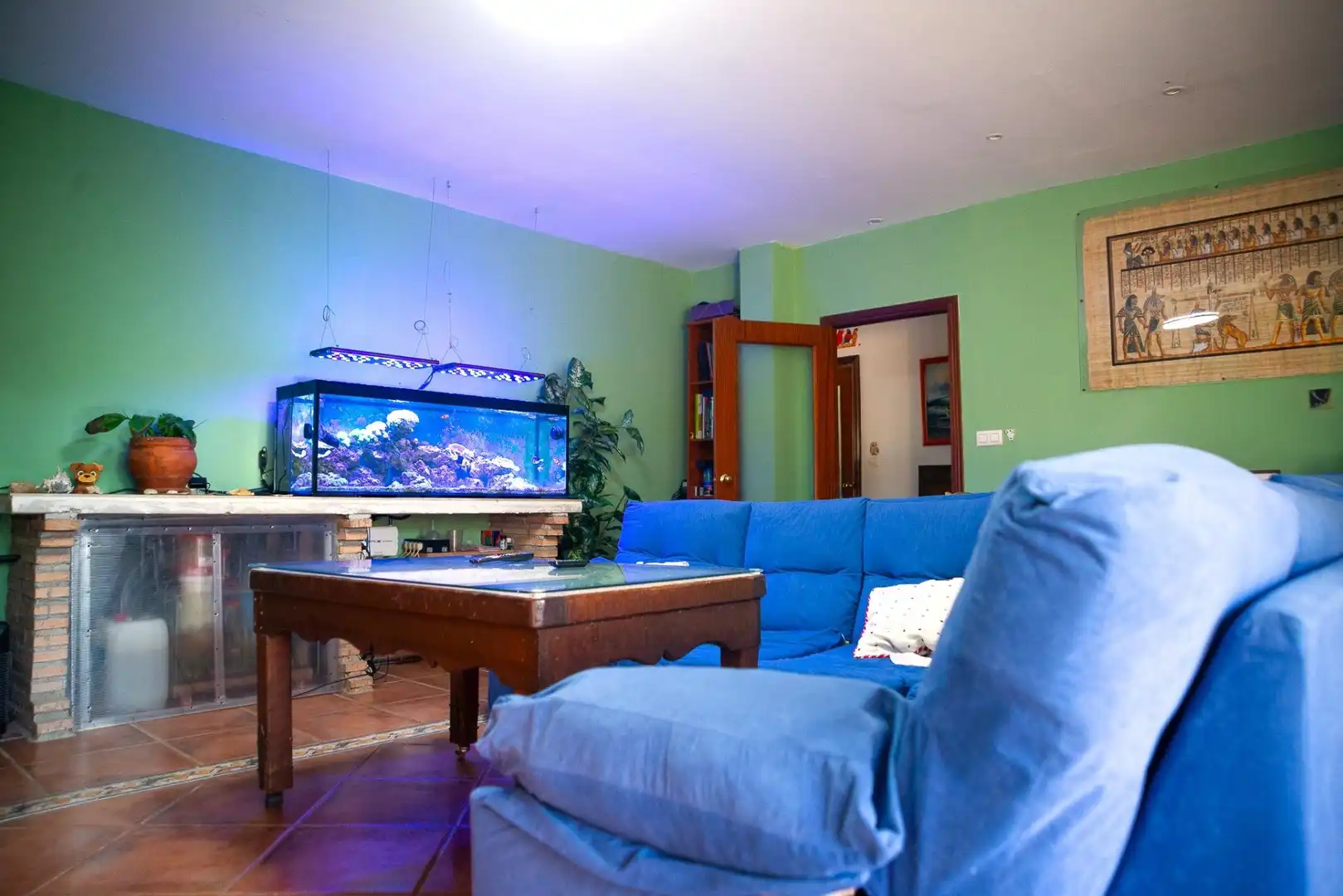 Sala de estar de Casa o chalet en venta en Pilas con Jardín privado y Piscina