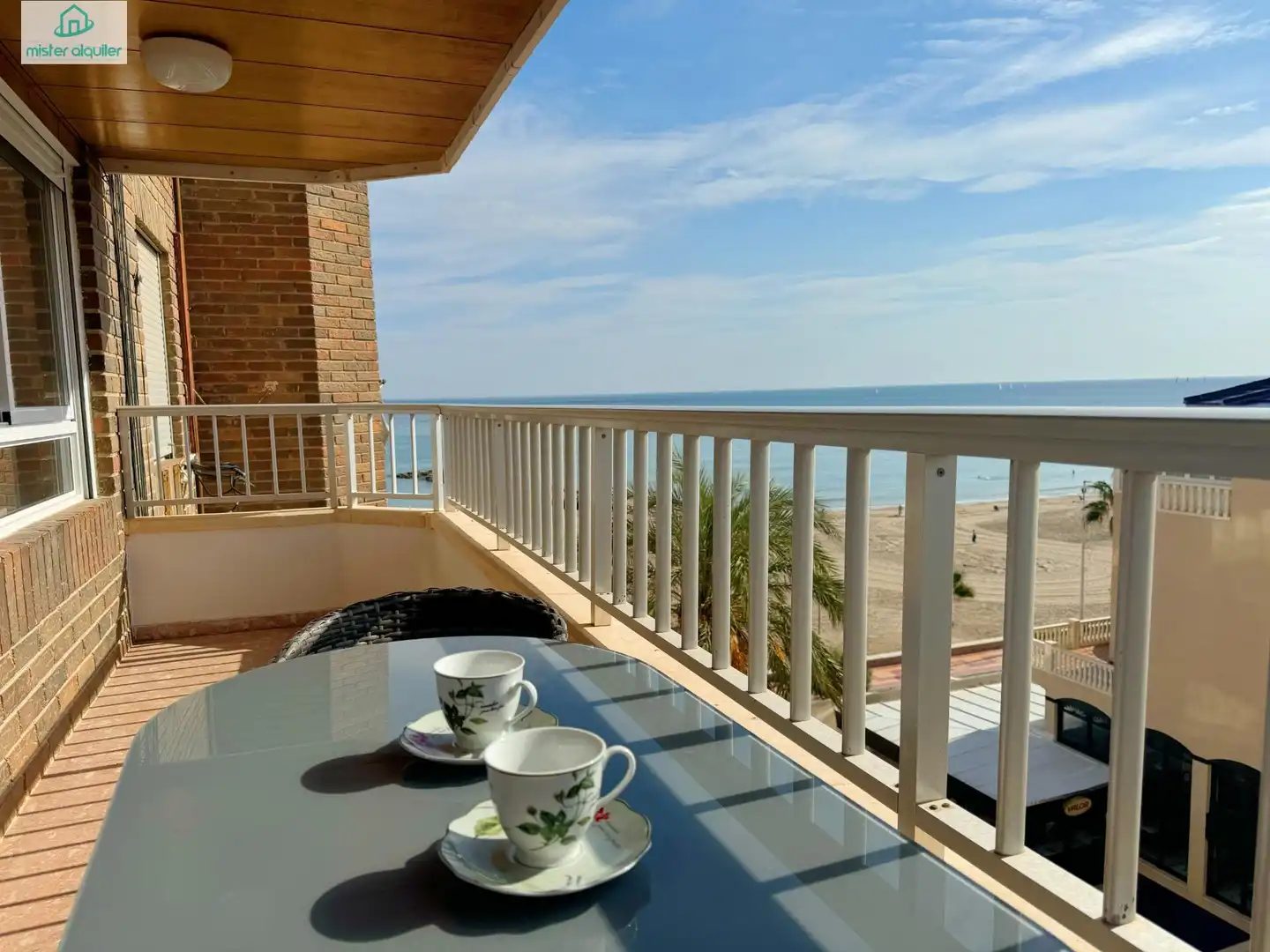 Terrace of Apartments for rent in El Campello  with Air Conditioner, Terrace and Furnished