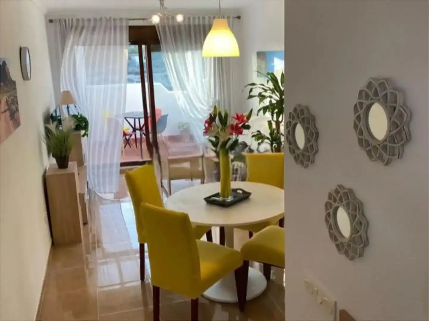 Dining room of Flat for rent in Vera  with Air Conditioner, Swimming Pool and Balcony